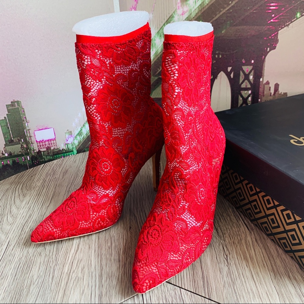 Charles David Womens Player Scarlet Booties NWB